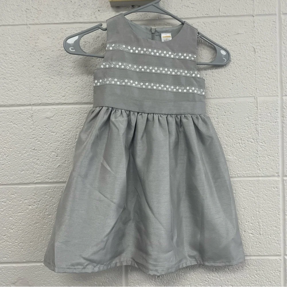 Gymboree Shimmering Silver Kids Dress